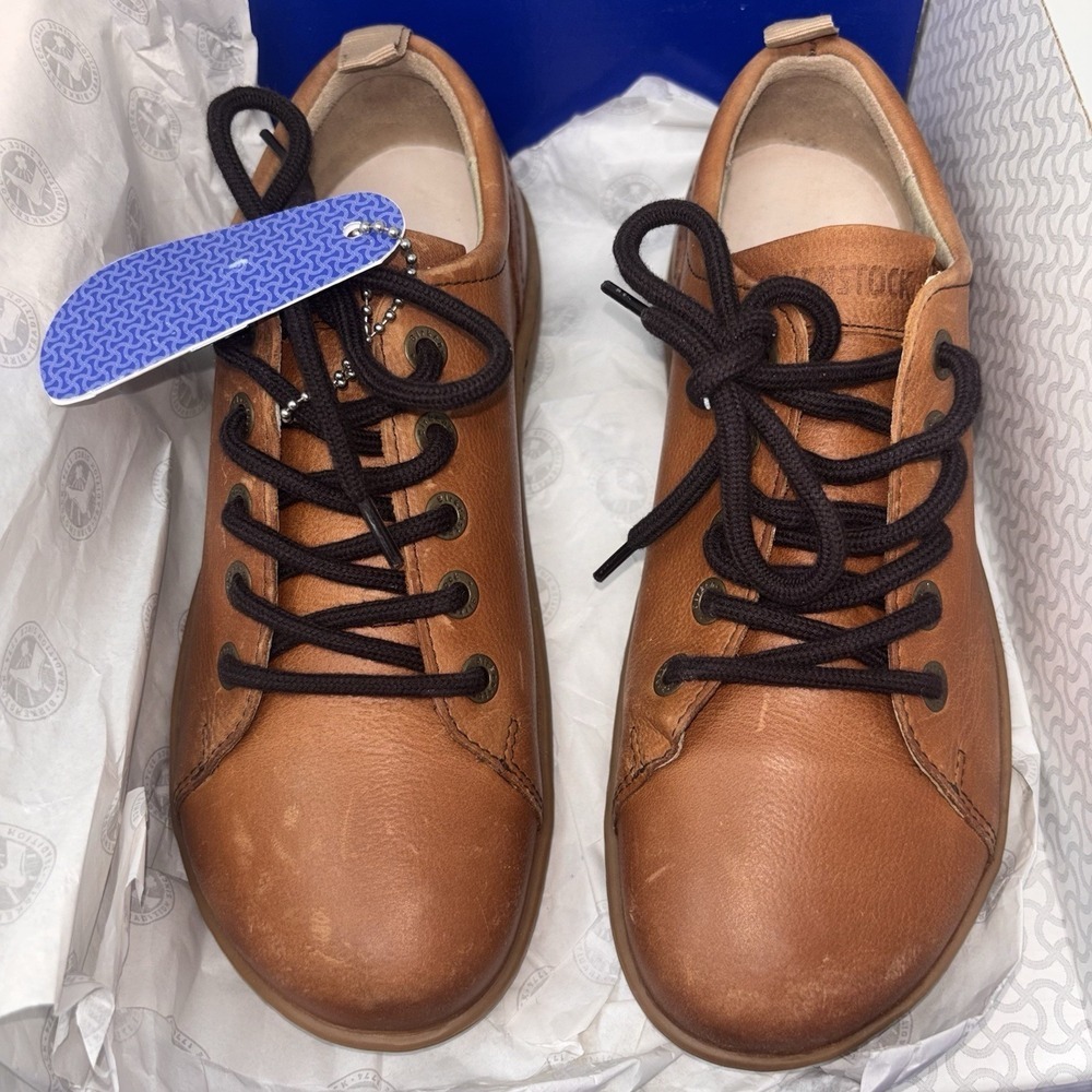 Birkenstock Islay Leather Oxford Shoes Womens EU 36 US 5 Brown Comfort Lace Up